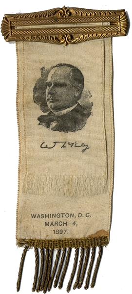 William McKinley Inauguration Pinback