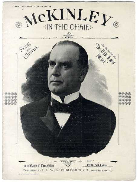  President William McKinley Campaign Sheet Music