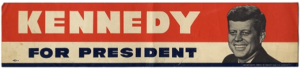Kennedy for President Bumper Sticker
