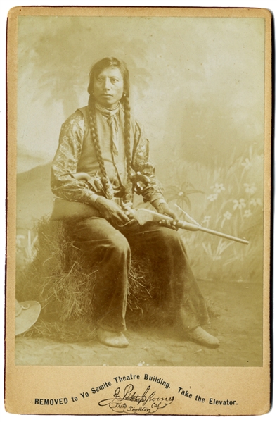Blackfoot Indian with Spencer Rifle