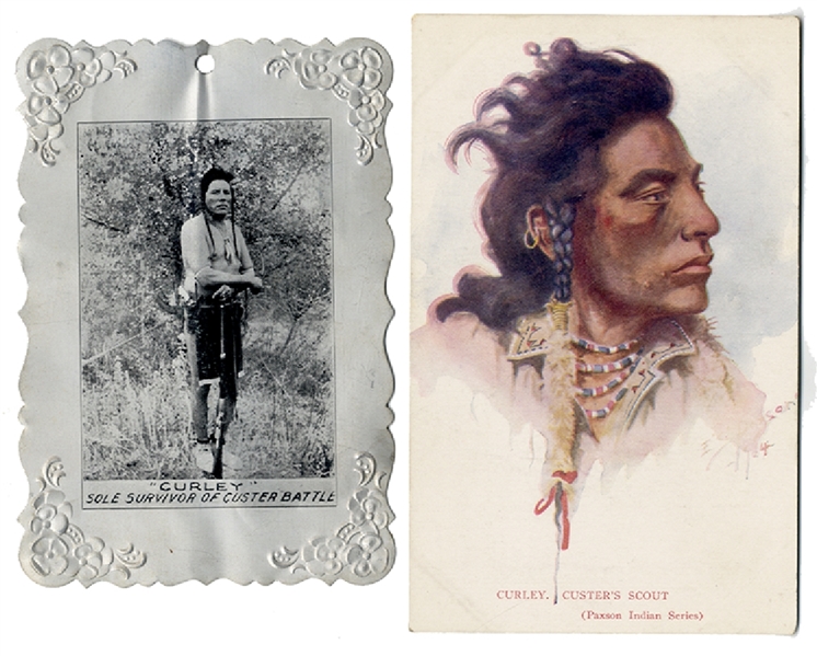 Two Images of Curley - the Sole Survivor of the Battle of Little Big Horn