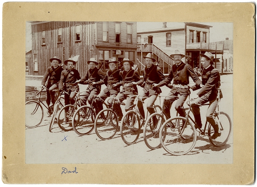 Rare Bicycle Infantry Photograph