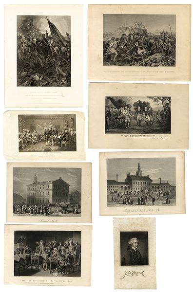 Collection of Revolutionary War American Independence Scenes