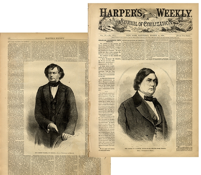 Two Future Confederate Cabinet Members Highlight in Harper's Weekly 