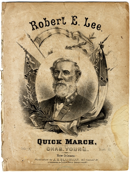 1864 Southern Published Robert E. Lee Quick March Sheet Music