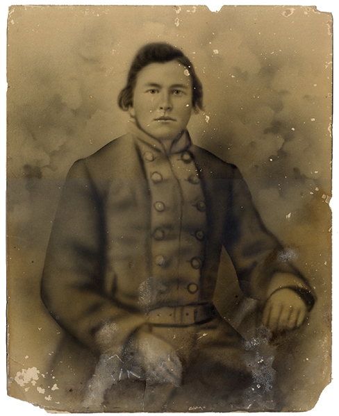 Absalom Autry in his Confederate Uniform 