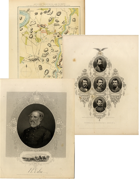 Packet of 9 Civil War engravings 