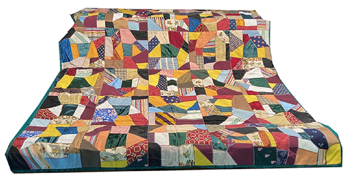 Beautiful Quilt Made From Graduation Hoods Given To Catton