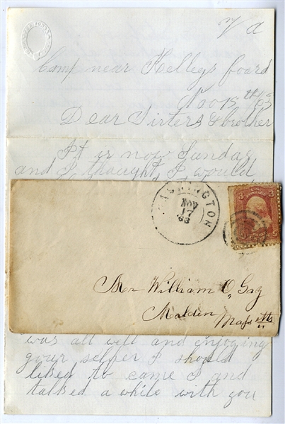 Battle of Rappahannock Station Letter 
