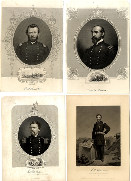 Group of 28 union Commander Engravings 