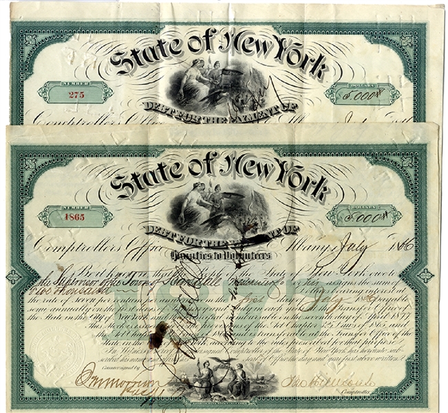 New York State Bond To Pay The Volunteer Bounties 