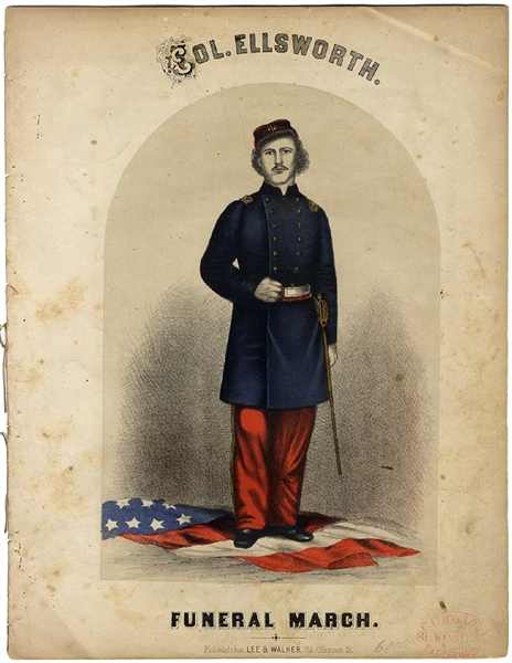 Color Illustrated Civil War Sheet Music