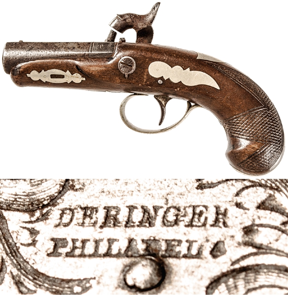 Same Type Pocket Pistol That Booth Used To Assassinate President Lincoln Assassination  