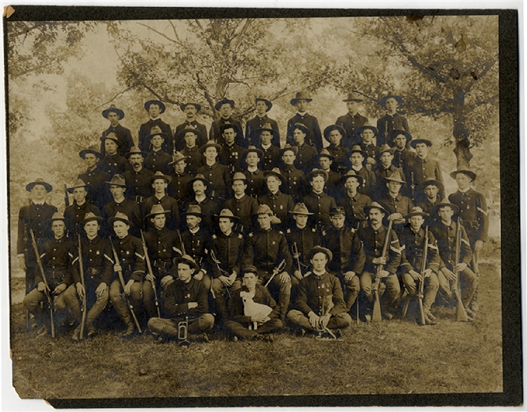 Albumen Photograph of an Illinois Regiment 