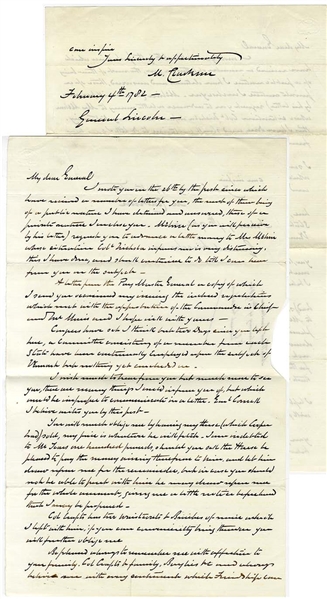 Matthew Clarkson Letter to General Benjamin Lincoln