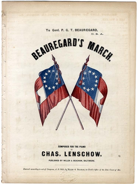 Music Sheet - Beauregard’s March