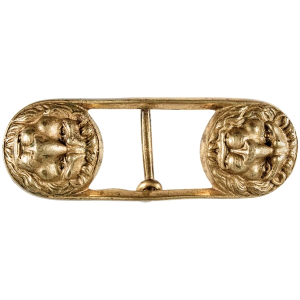 British Lion Face Buckle from a Naval Officer Sword Belt