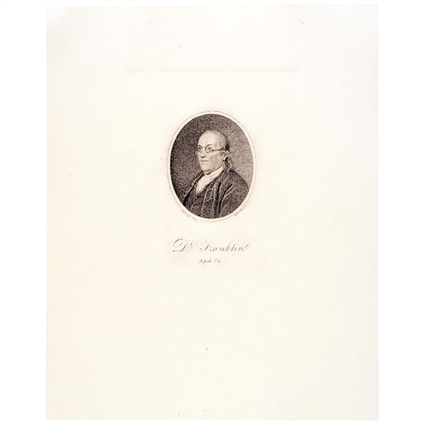 Print of Benjamin Franklin at Age 84