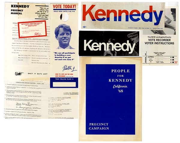 An Important R.F. Kennedy California Volunteer Packet