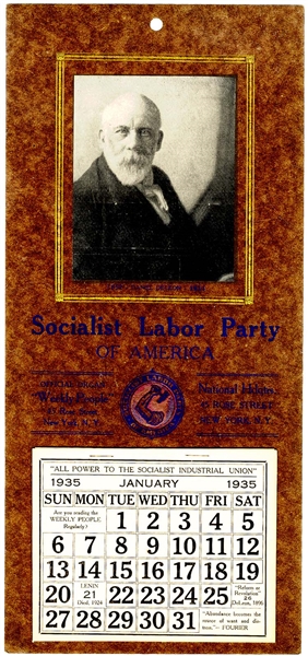 1935 Socialist Labor Party Calendar