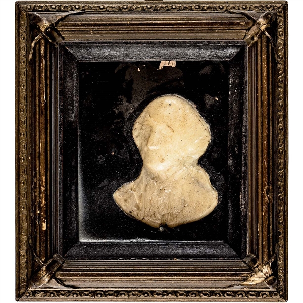 George Washington, Decorative Shadow Box Framed Wax Portrait