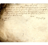 1726 - Document From Skinner’s Hall
