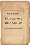 1774 John Lathrop Discourse Intolerable Acts-Boston Port Bill Calamities Imprint