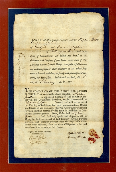Raising A Revolutionary War Company In Connecticut, 1777