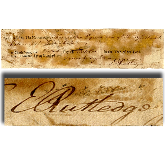 Revolutionary War Dated Signature