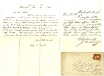 A Pair of Letters Regarding Elbridge G. Taylor Who Was Captured And Died In Prison
