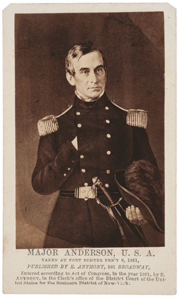 Photograph of Anderson Taken at Fort Sumter