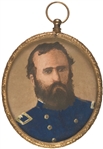 1861-Dated Civil War Era, Miniature Portrait of Union Major General Eugene Asa Carr 