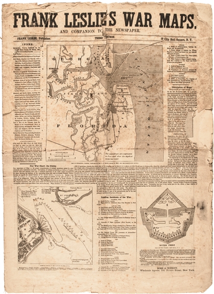 Large Format Civil War Map