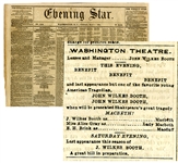 John Wilkes Booth - Appears in Washington As Macbeth