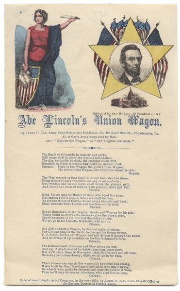 Magnus Prints Supporting Song Sheet For Lincoln