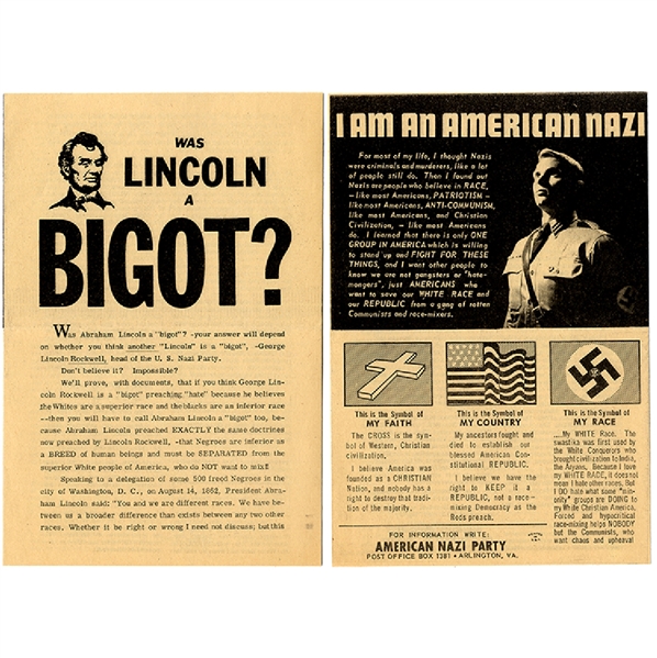 American Nazi Party Uses Abraham Lincoln In Its Recruiting