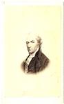CDV of an Engraving of Alexander Hamilton.