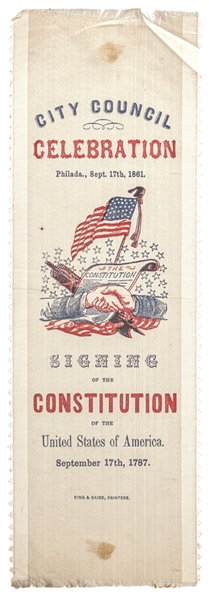 Commemorating the Signing of U.S. Constitution Philadelphia