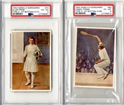 The Sanella Margarine collector cards are  2-3/4” x 4-1/8”, issued in Germany. The honor a variety of athletes from a host of international sports, including baseball, football, boxing, tennis,...