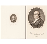 Print of Benjamin Franklin at Age 84 Engraved by D. Edwin
