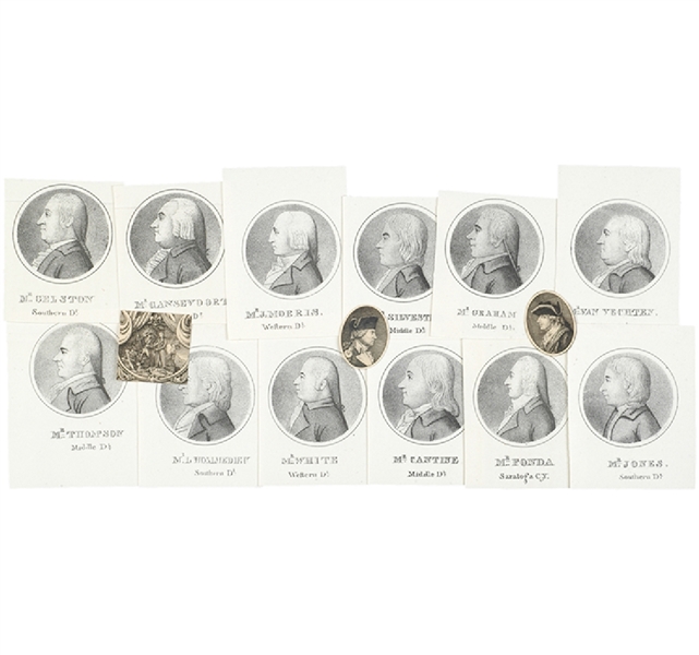 Engraved Portraits of New York State Legislators in 1798