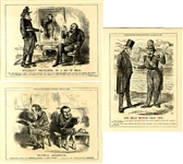 A Group of Punch Political Cartoons Regarding The American Ands French Relationship During The War