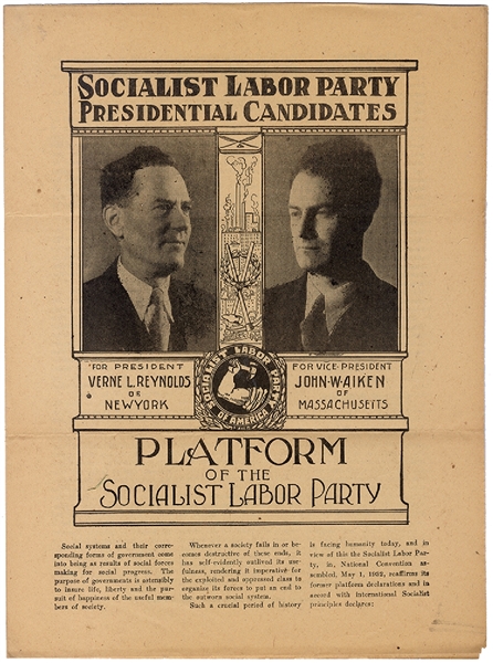 The 1932 Socialist Labor Party Candidate