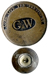Classic 1789 "Long Live the President" George Washington Inaugural Clothing Button.