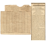 George Washingtons Death Newspaper THE SPECTATOR New York, NY