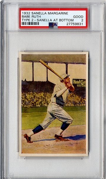 1932 Babe Ruth Card - Premium By Sanella Margarine