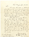 Rare Confederate General Danville Leadbetter Letter On Repairs To Fort Morgan, Alabama 