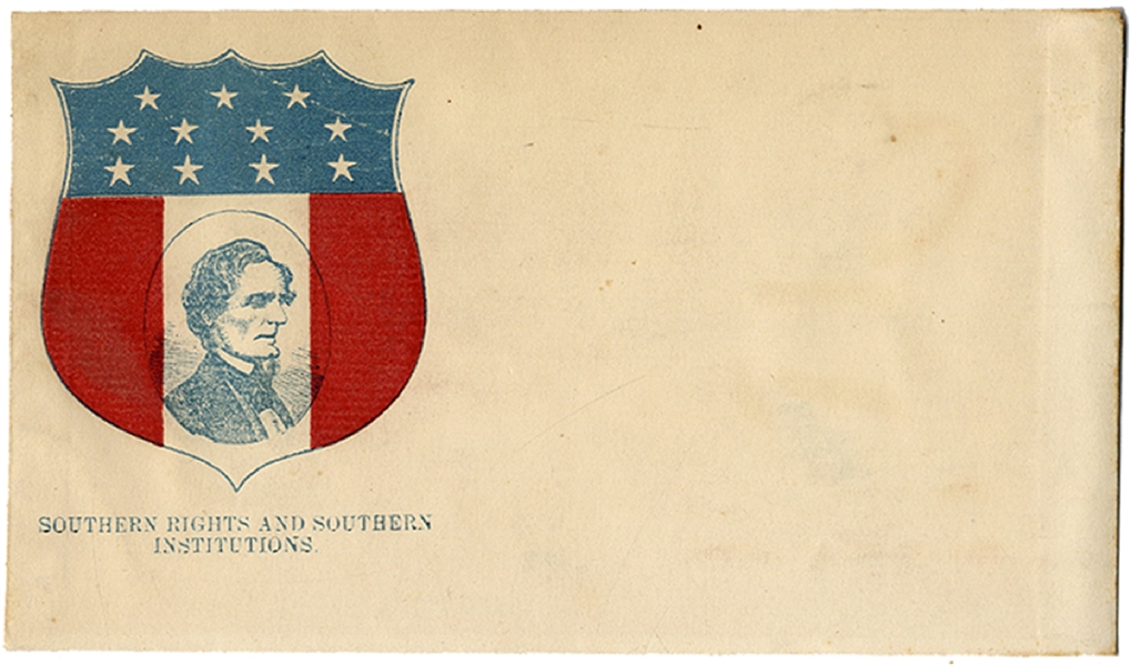An Early, Patriotic Confederate Printed Envelope