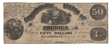 Confederate States of America $50 - T14