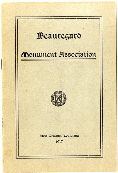 Beauregard Monument Association Ceremonial Dedication 